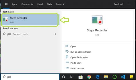 psr|psr windows 10.